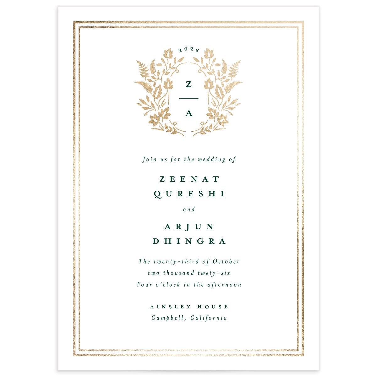 Rustic Kingdom Wedding Invitations