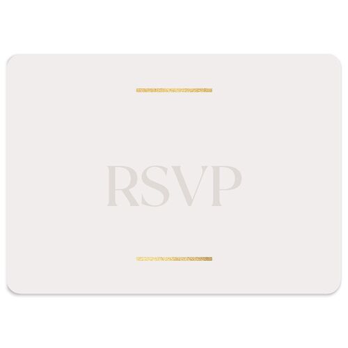 Gilded Bold Wedding Response Cards Gold Mist Signature Rounded