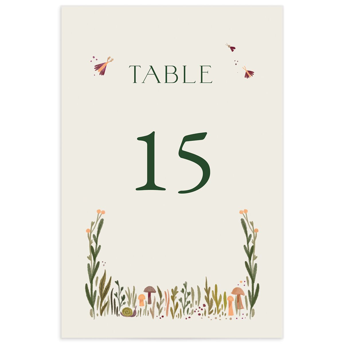 Mushroom Magic Table Numbers