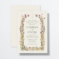 Mushroom Magic Wedding Invitations Mauve Signature No Standard