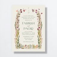 Mushroom Magic Wedding Invitations Mauve Signature No Standard
