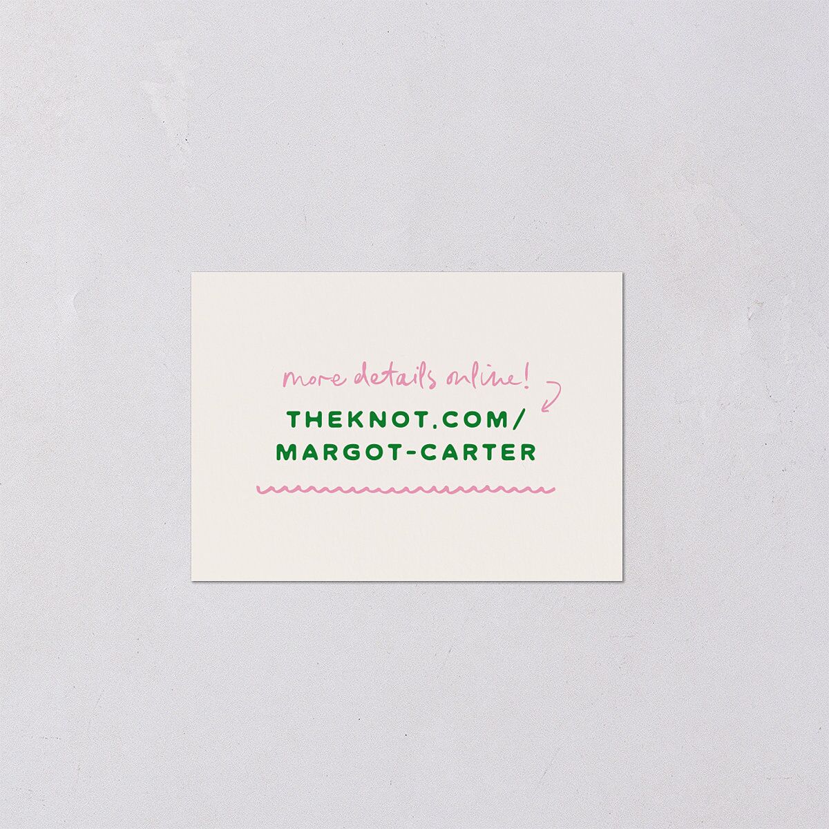 Whimsically Retro Handwritten Note QR Code RSVP Cards Kelly Green Signature Standard