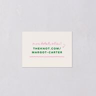 Whimsically Retro Handwritten Note QR Code RSVP Cards Kelly Green Signature Standard