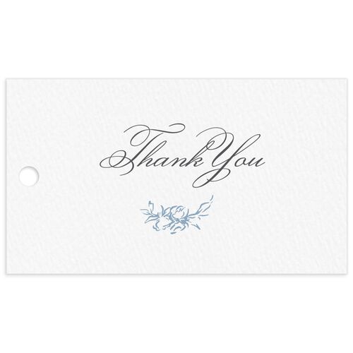 Medieval Castle Favor Gift Tags Dusty Blue Signature smooth