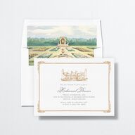 Medieval Castle Rehearsal Dinner Invitations Almond Signature Standard