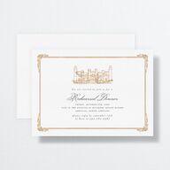 Medieval Castle Rehearsal Dinner Invitations Almond Signature Standard