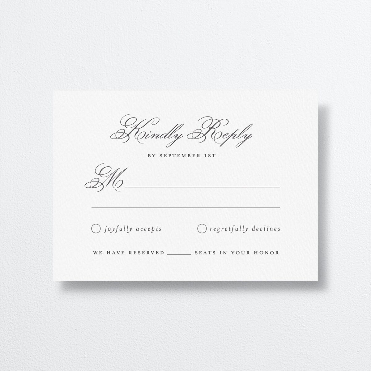 Medieval Castle Wedding Response Cards — view 1