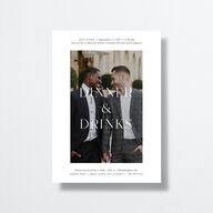 Manhattan Rehearsal Dinner Invitations Pure White Signature