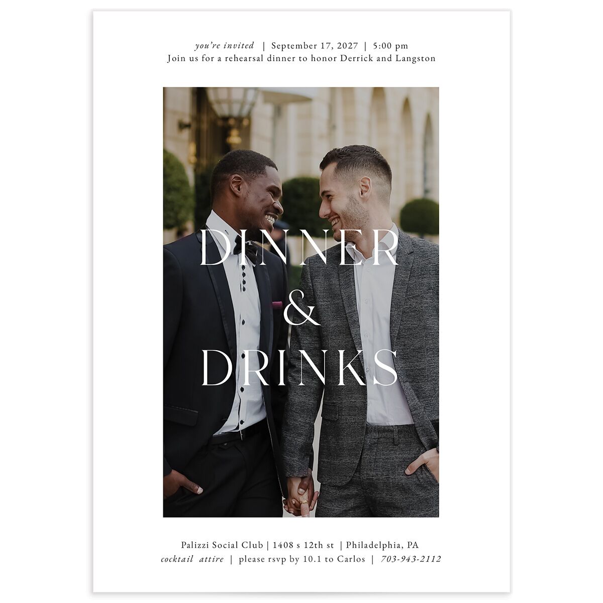 Manhattan Rehearsal Dinner Invitations