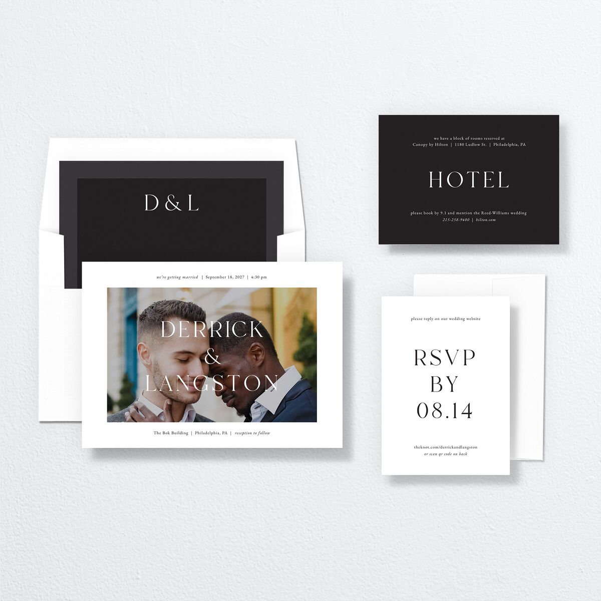 Manhattan Wedding Invitations Pure White Signature No
