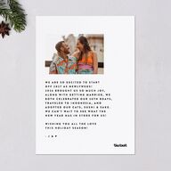 Big Cheers Holiday Cards Pure White Signature Blank Standard Portrait