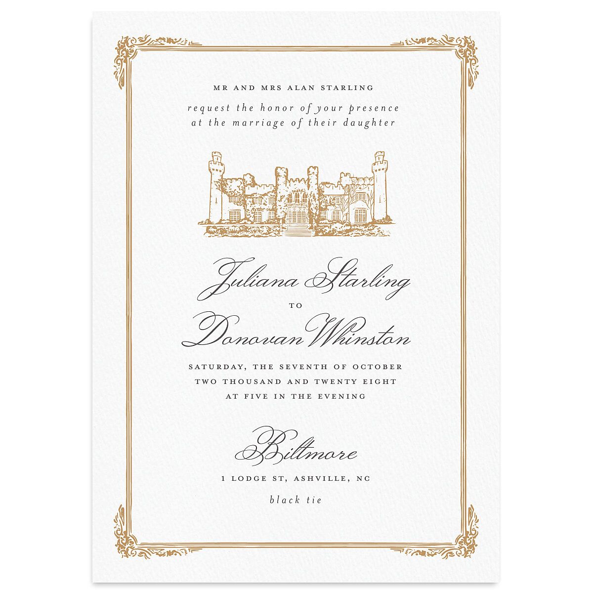 Medieval Castle Wedding Invitations