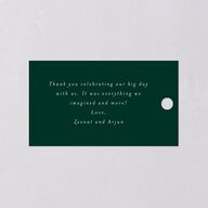 Rustic Kingdom Favor Gift Tags Gold Dark Green Signature