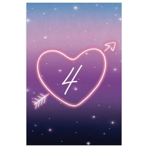 Las Vegas Love Table Numbers Iris Signature
