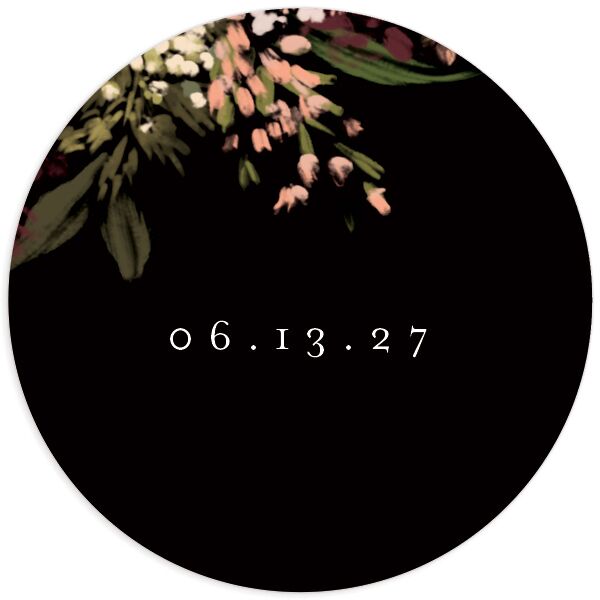 Moody Romance Wedding Stickers