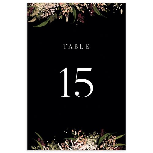 Moody Romance Table Numbers