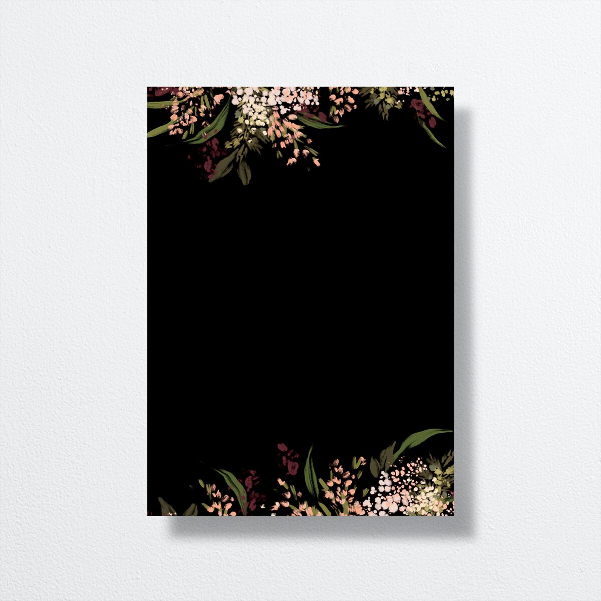 Moody Romance Wedding Invitations back in black