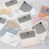 Hand Drawn Cake Wedding Invitations Pure White Signature Blank No Standard