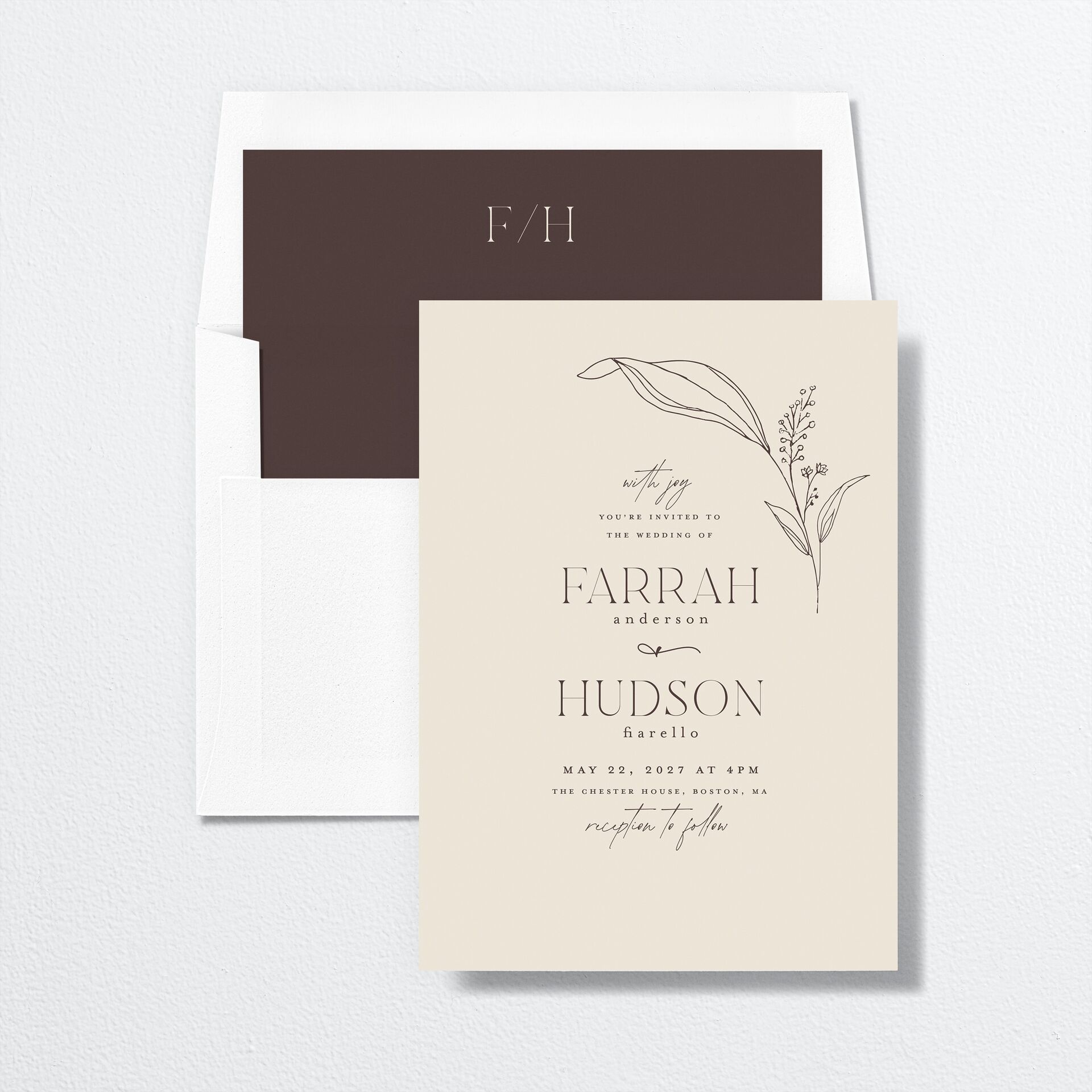 Accent Leaf Envelope Liners — view 1