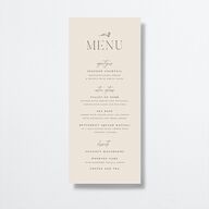 Accent Leaf Menus Linen Signature