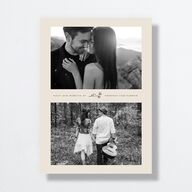 Accent Leaf Wedding Invitations Linen Signature No Standard