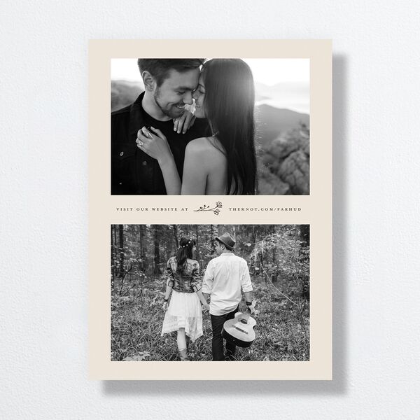 Accent Leaf Wedding Invitations Linen Signature No Standard