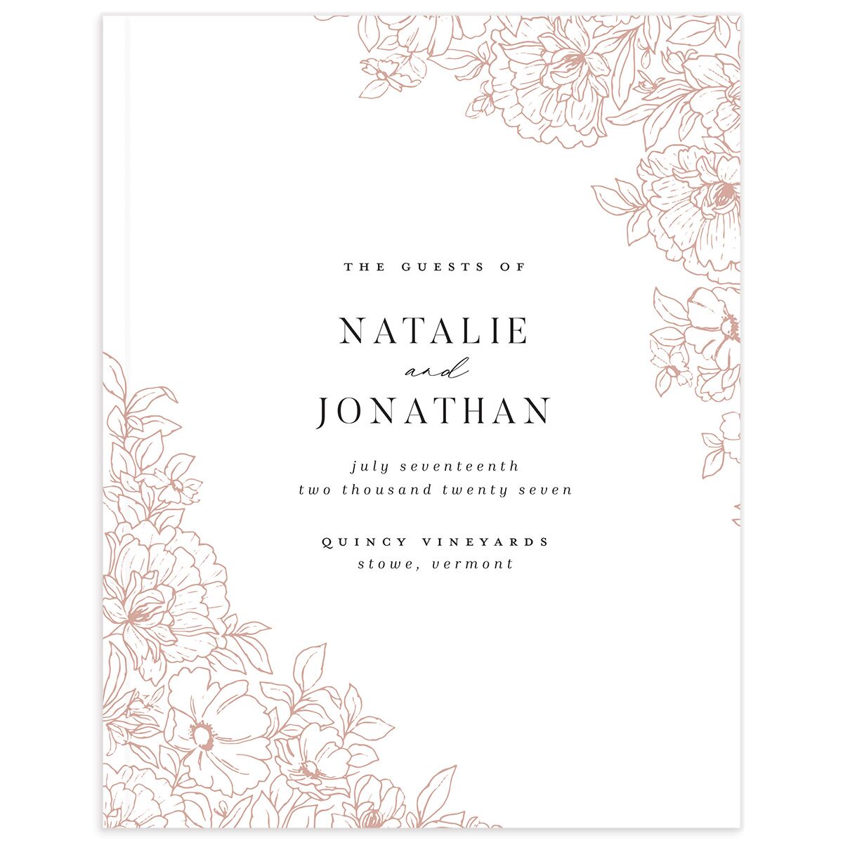 Gilded Florals Guest Books