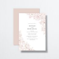 Gilded Florals Rehearsal Dinner Invitations Blossom Signature