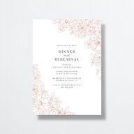 Gilded Florals Rehearsal Dinner Invitations Blossom Signature