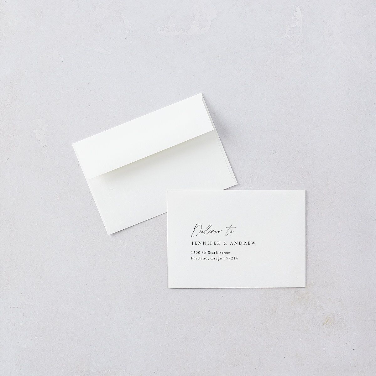 Simple Modern Photo QR Wedding Response Cards Pure White Signature Standard