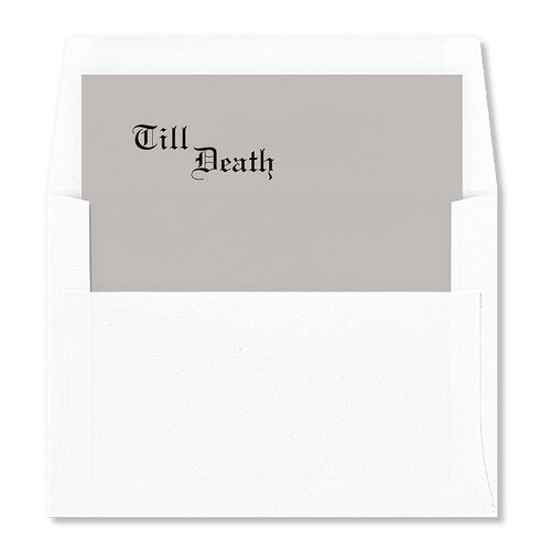 Minimalist Gothic Photo Envelope Liners Licorice Standard