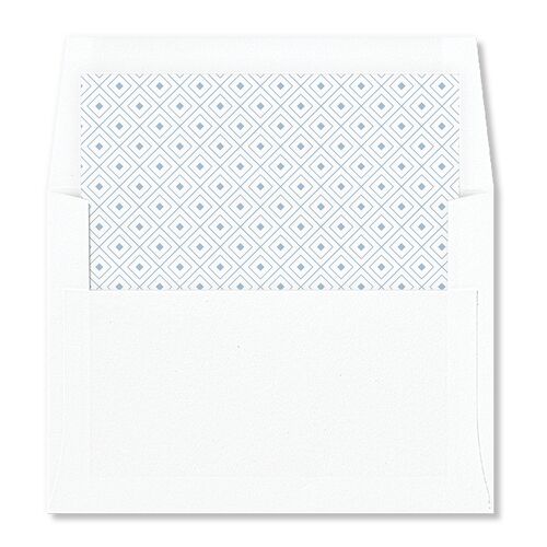Elegant Diamond Pattern Envelope Liners Ocean Standard
