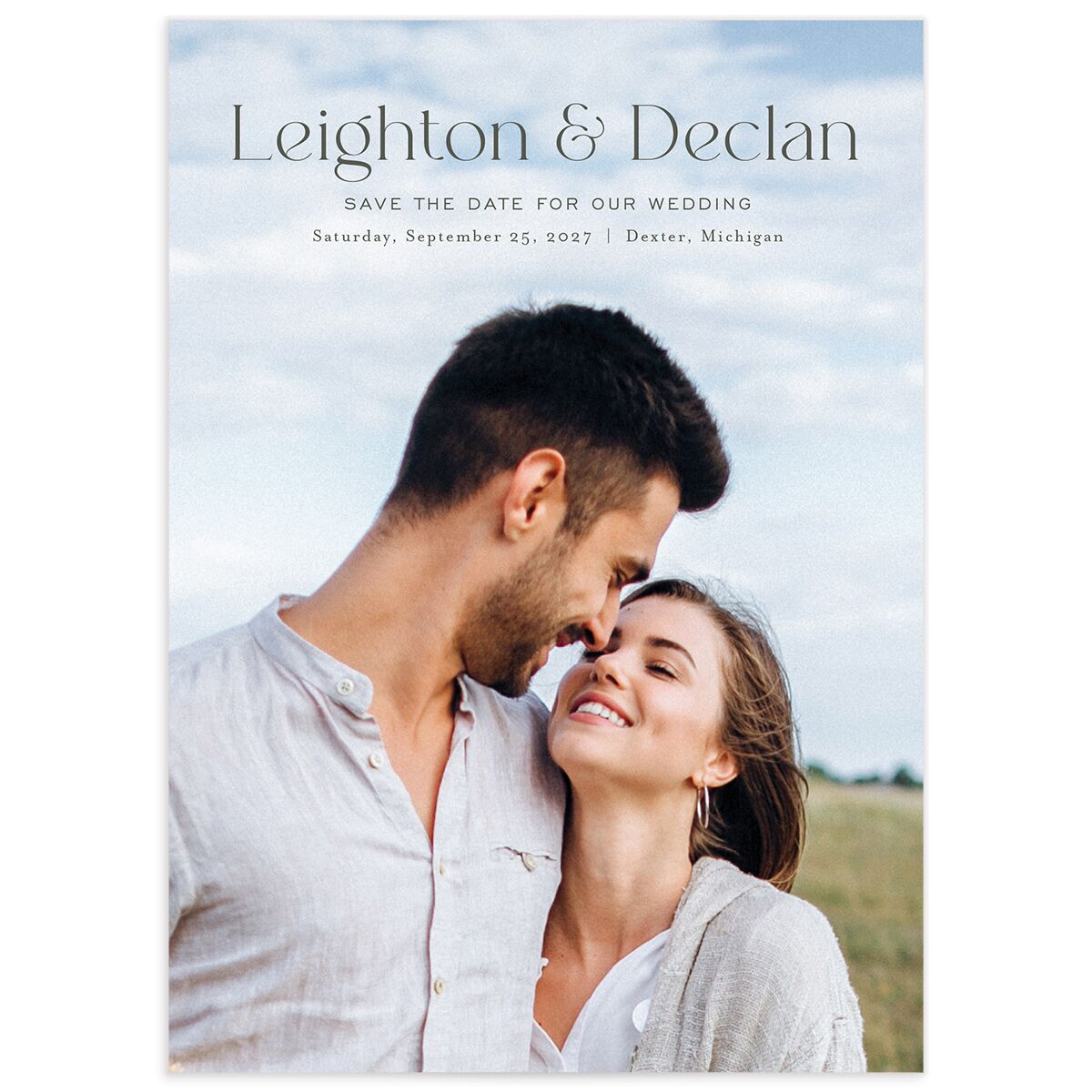 Rolling Hills Save the Date Cards