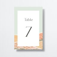 Rolling Hills Table Numbers Golden Green Signature