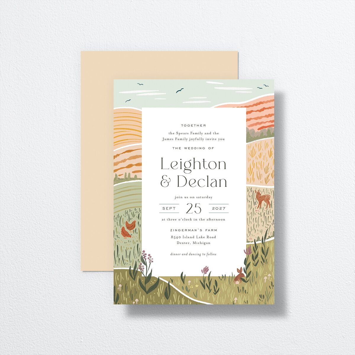 Rolling Hills Wedding Invitations — view 1