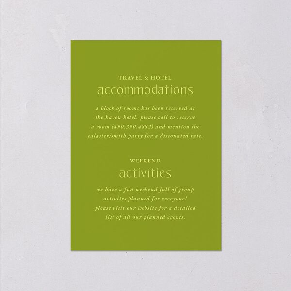 Til Death Do We Disco Wedding Event Detail Cards Pear Signature Standard