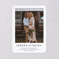 Captured Love Wedding Invitations Pure White Signature Blank No Rounded