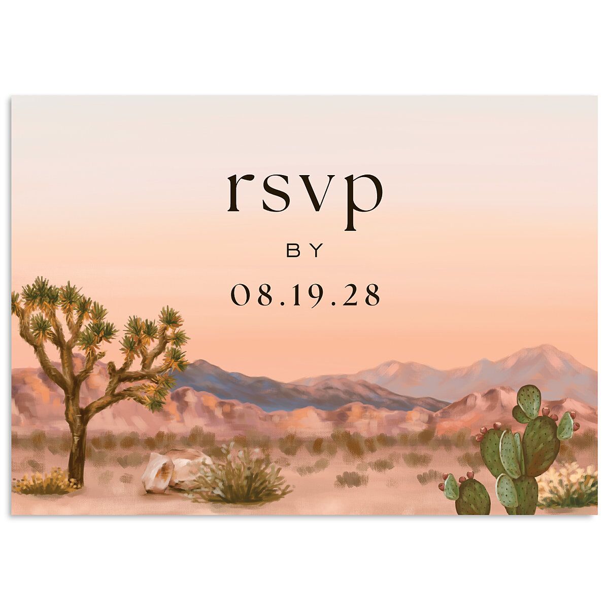 Desert Cactus Wedding Response Cards