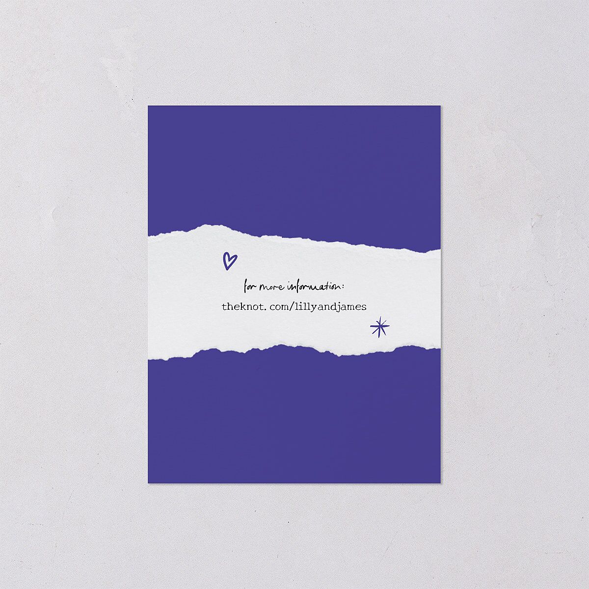 Mood Board Save the Date Petite Cards Sapphire Signature smooth Blank No