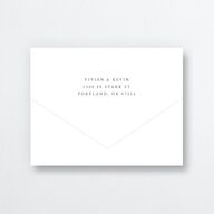 Beloved Floral All-in-One Wedding Invitations Dark Berry Signature Light Both Recipient and Return Addresses No