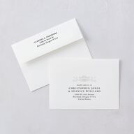 Regal Photo Foil Wedding Invitations Midnight Gold Signature Blank No Standard
