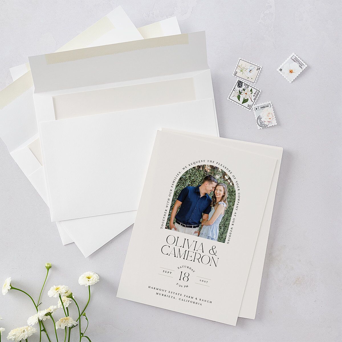 Photo Arch Wedding Invitations — view 4