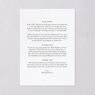 Photo Elopement Wedding Invitations Pure White Signature Blank No Standard