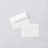 Ornate Love Song Wedding Response Cards Gold Hunter Green Signature