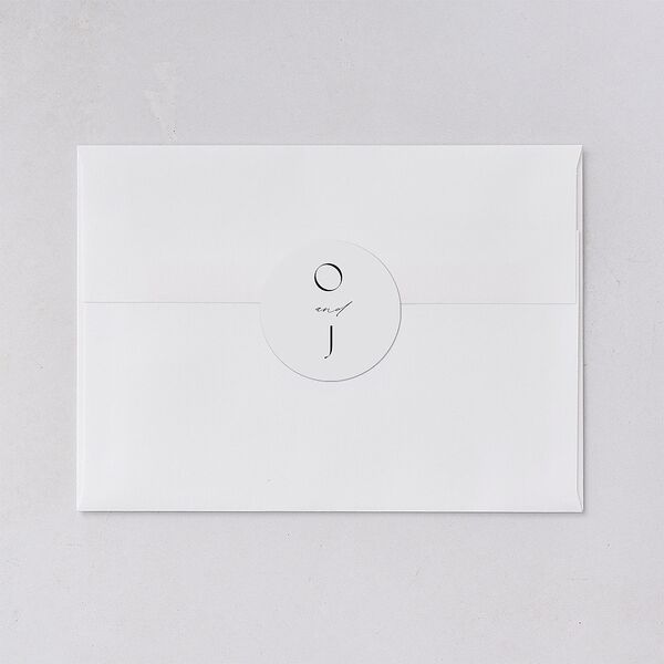 Just Us Wedding Stickers Pure White