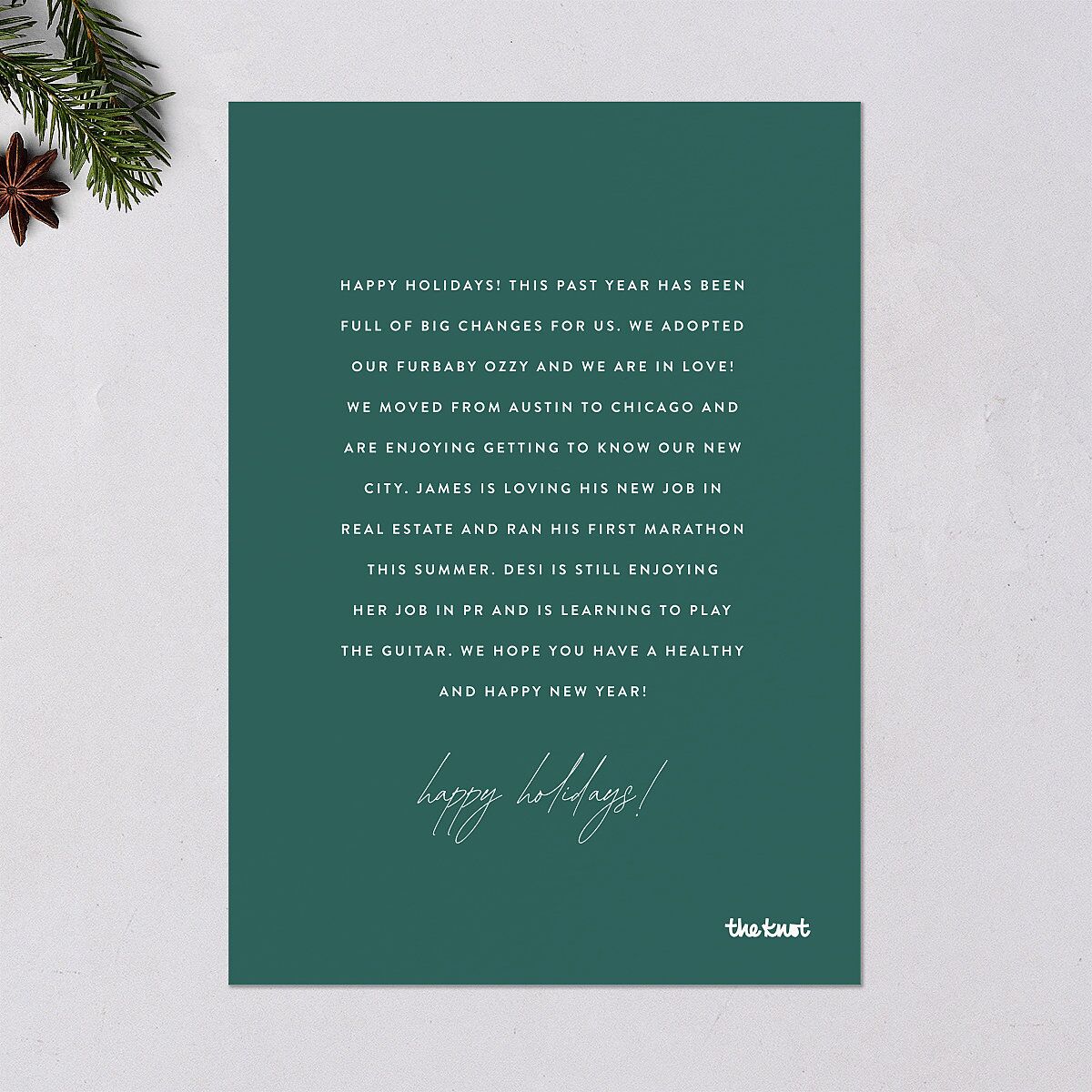 Painted Holiday Holiday Cards Red Clay Signature Blank Standard Portrait