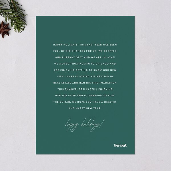 Painted Holiday Holiday Cards Red Clay Signature Blank Standard Portrait