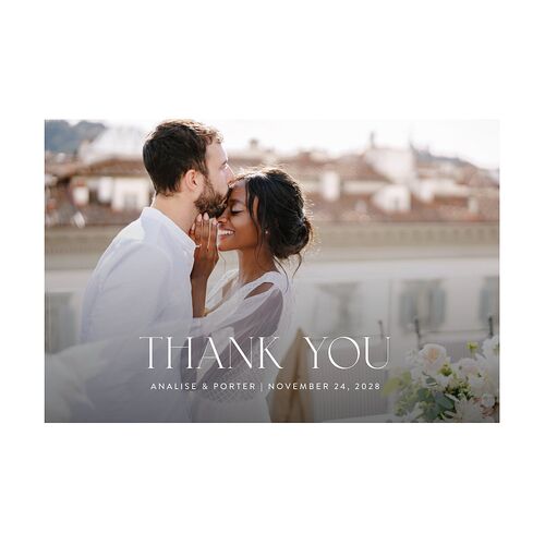 Elegant Orchid Thank You Postcards Thyme