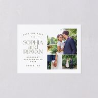 Classic Stack Save the Date Petite Cards Dark Camo Signature smooth Blank No Standard