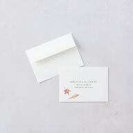 Falling Leaves Wedding Response Cards Chestnut Signature Standard